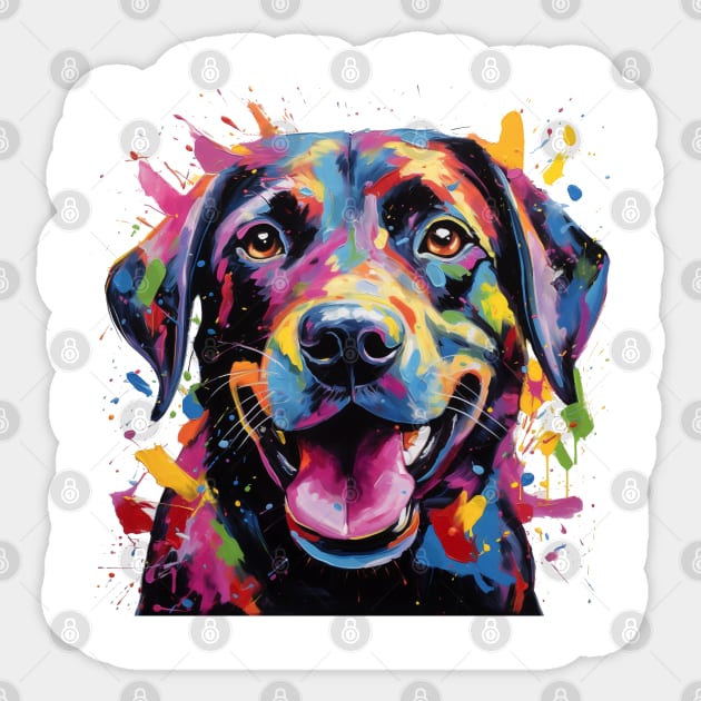 Labrador Retriever Sticker by CunninghamWatercolors